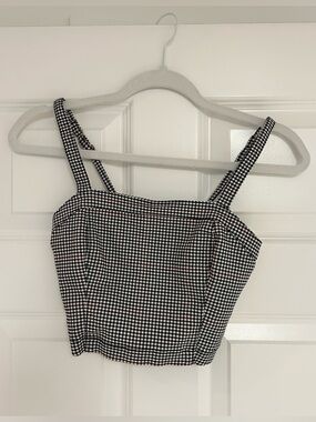 Hollister Gingham Cropped Tank